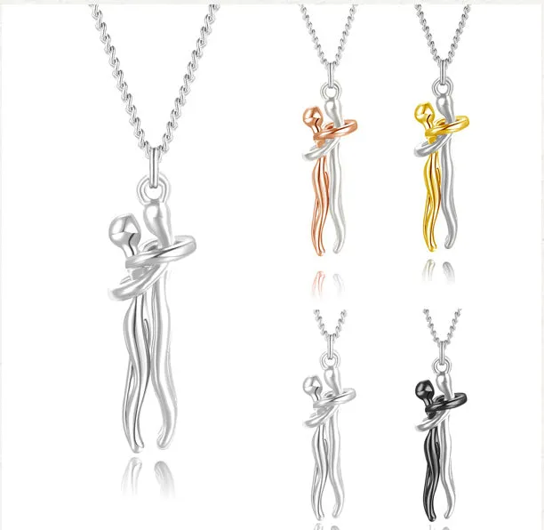 Funki Buys | Necklaces | Unisex Lovers Embrace Hug Necklace