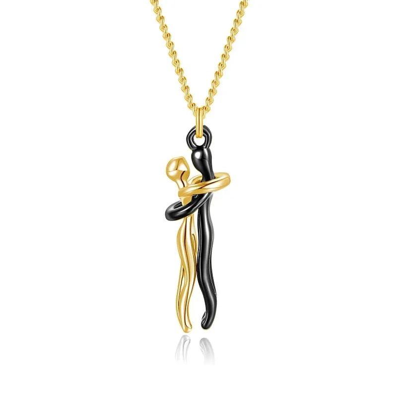Funki Buys | Necklaces | Unisex Lovers Embrace Hug Necklace