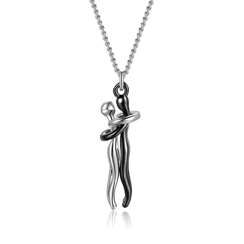 Funki Buys | Necklaces | Unisex Lovers Embrace Hug Necklace
