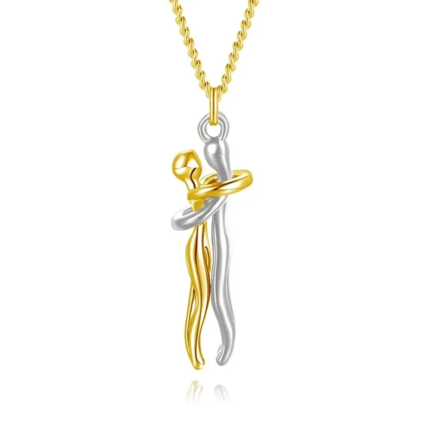 Funki Buys | Necklaces | Unisex Lovers Embrace Hug Necklace