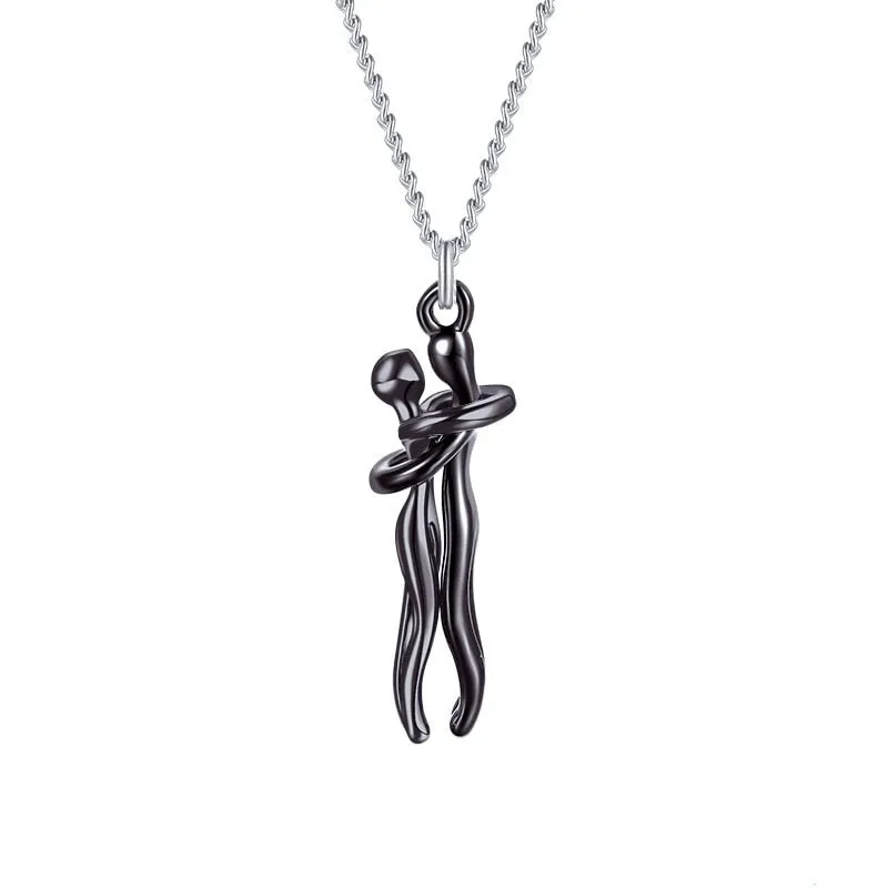 Funki Buys | Necklaces | Unisex Lovers Embrace Hug Necklace