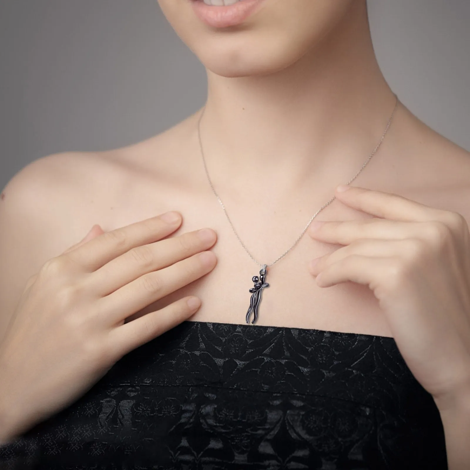 Funki Buys | Necklaces | Unisex Lovers Embrace Hug Necklace