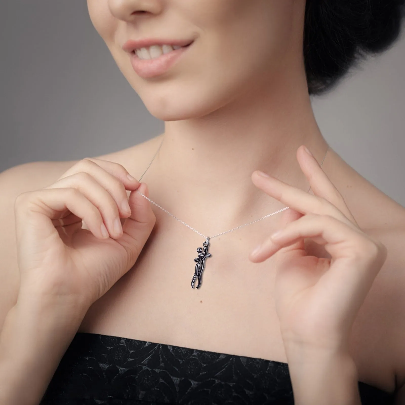 Funki Buys | Necklaces | Unisex Lovers Embrace Hug Necklace