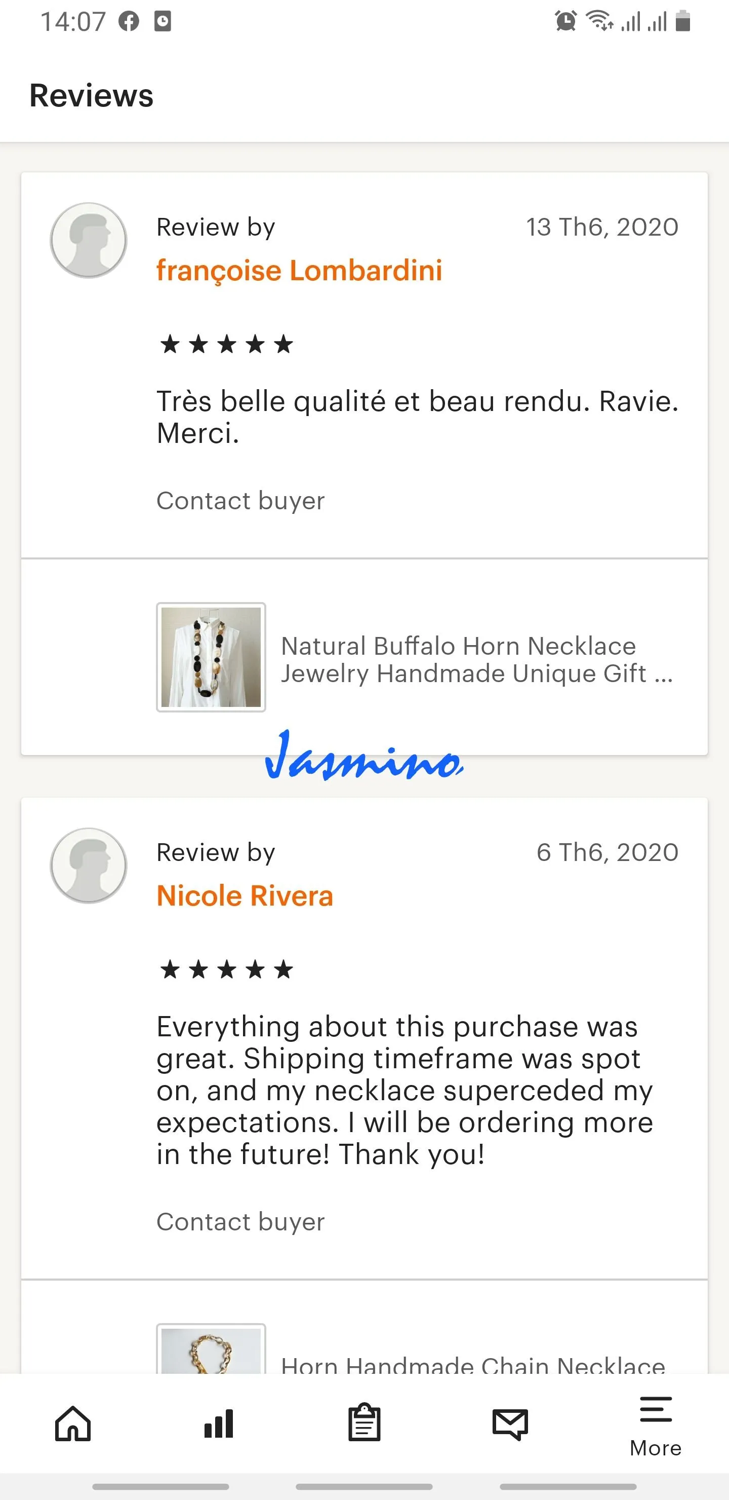 Rustic Buffalo Horn Necklace J17519, Handmade Product from Vietnam