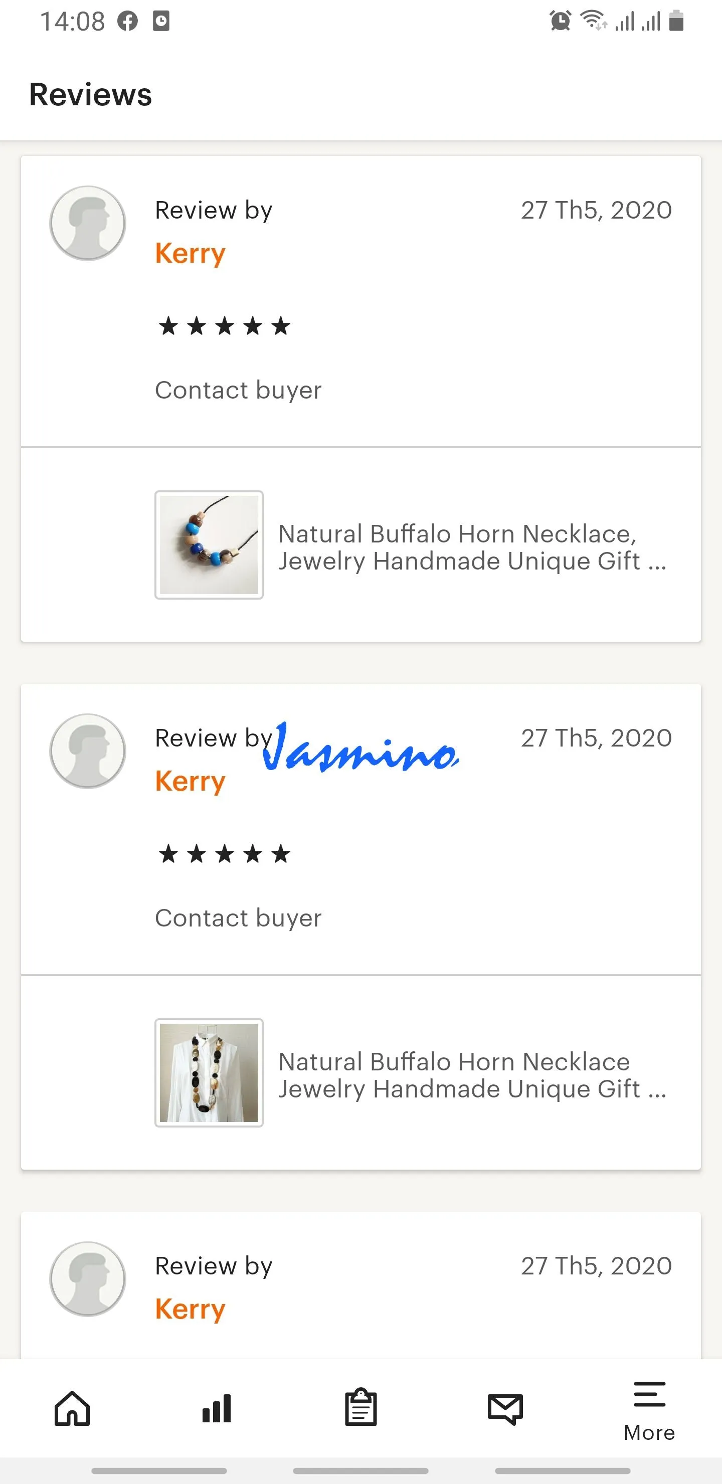 Rustic Buffalo Horn Necklace J17519, Handmade Product from Vietnam