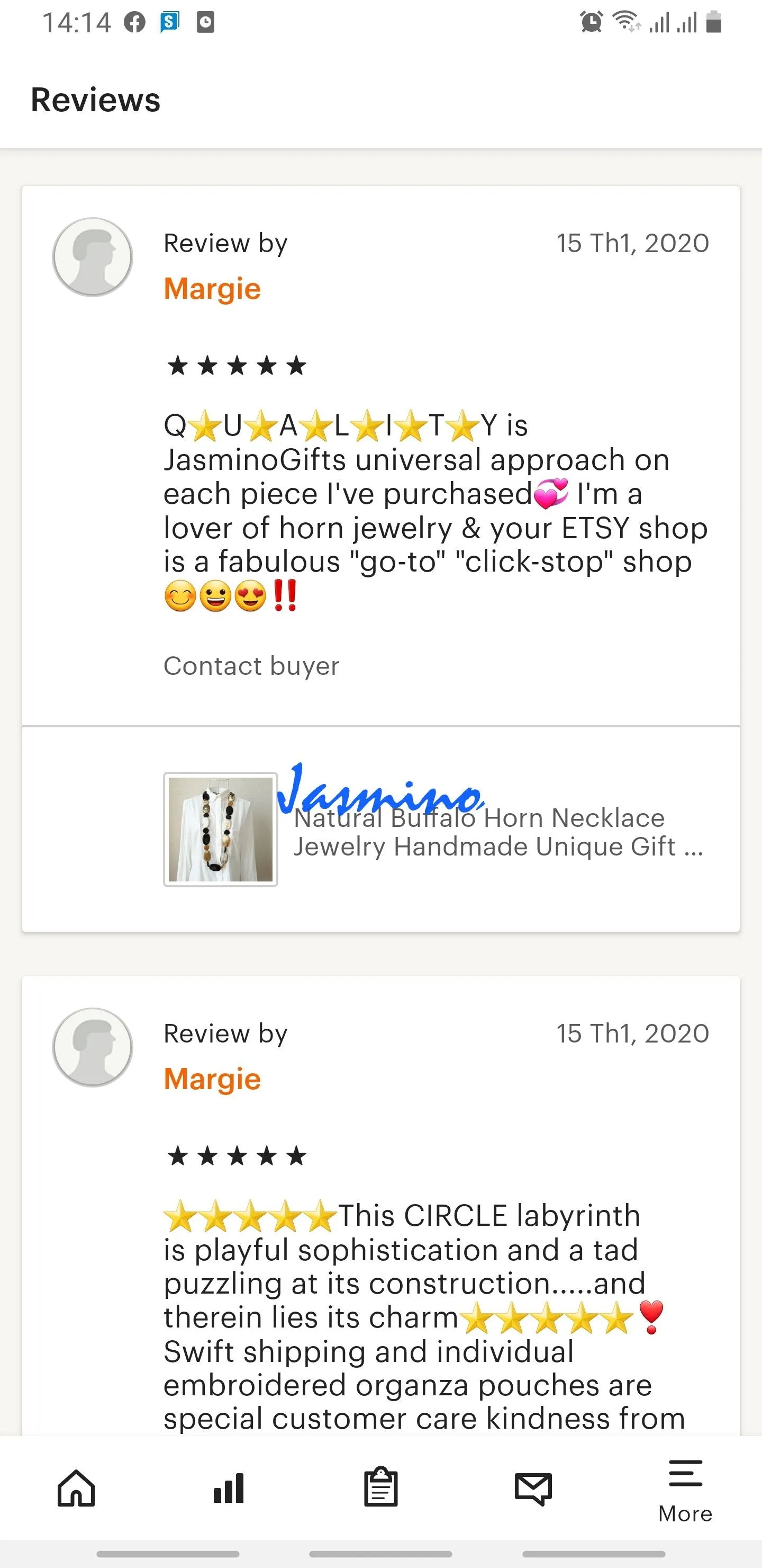 Rustic Buffalo Horn Necklace J17519, Handmade Product from Vietnam