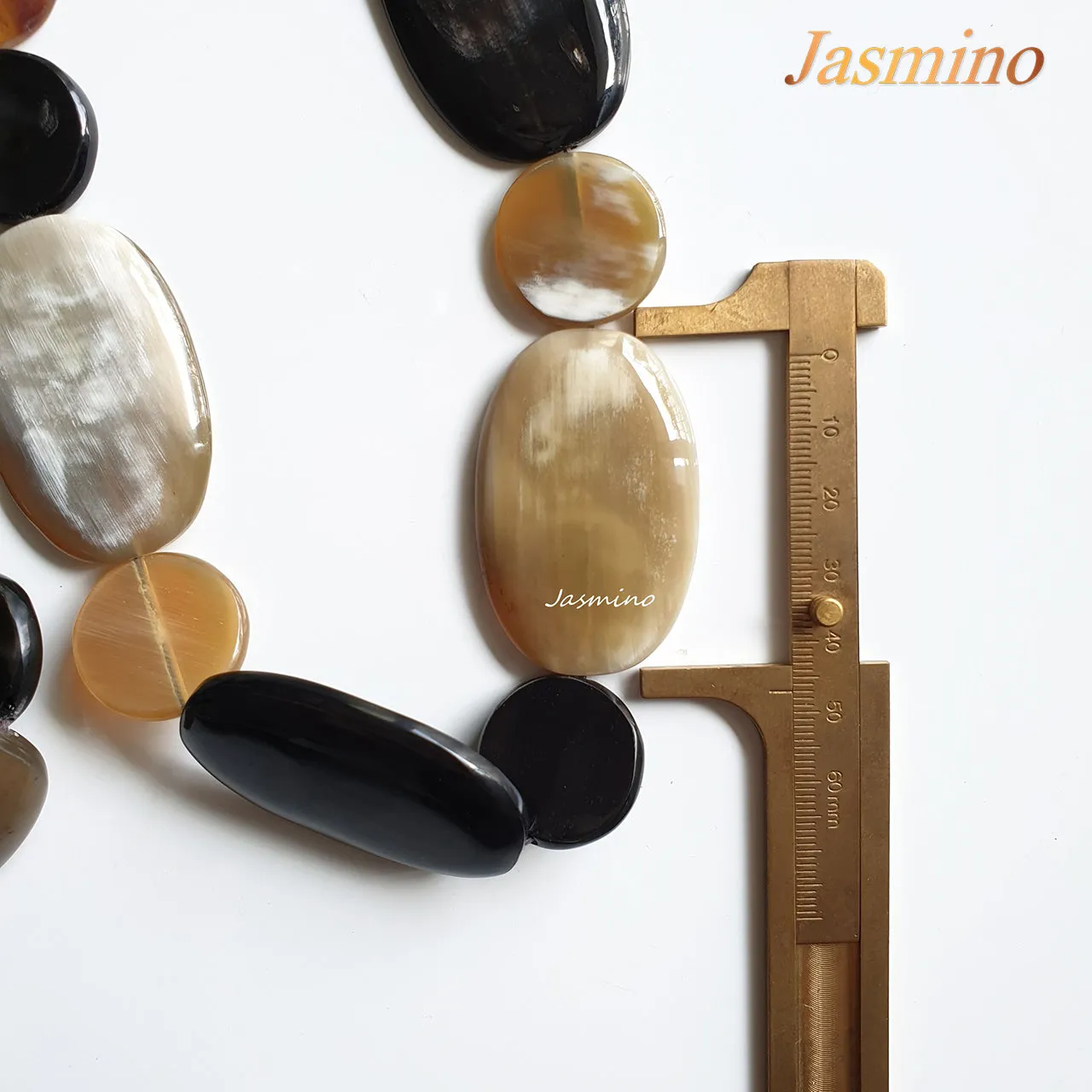 Rustic Buffalo Horn Necklace J17519, Handmade Product from Vietnam