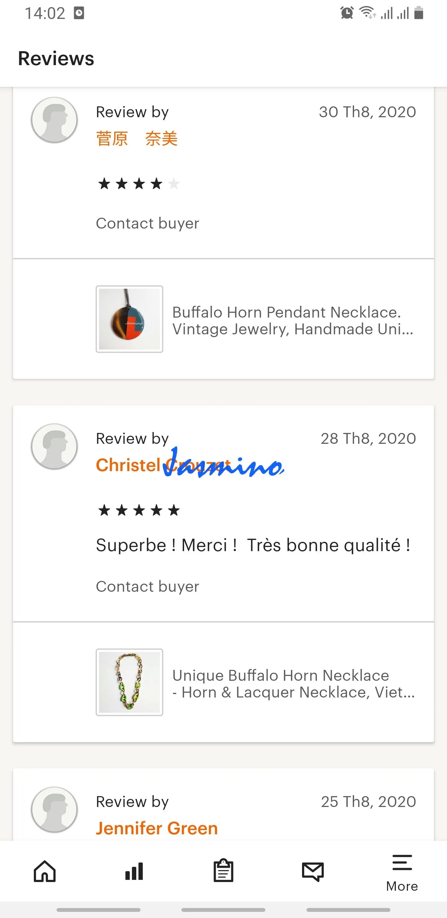 Trendy Colorful Pendant J17891, Made by Buffalo Horn and Lacquer