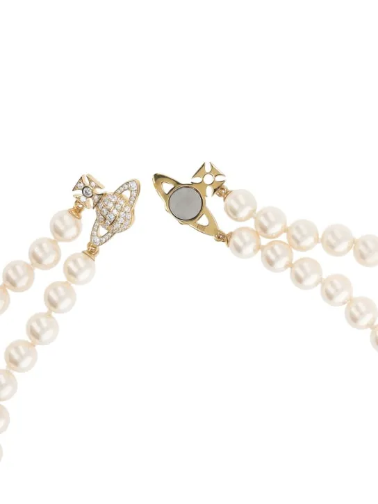 Vivienne Westwood   Graziella two row imitation pearl choker 