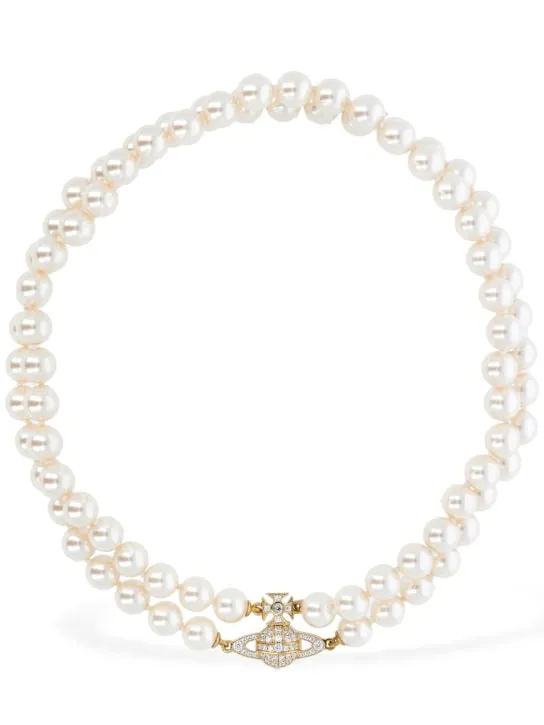 Vivienne Westwood   Graziella two row imitation pearl choker 