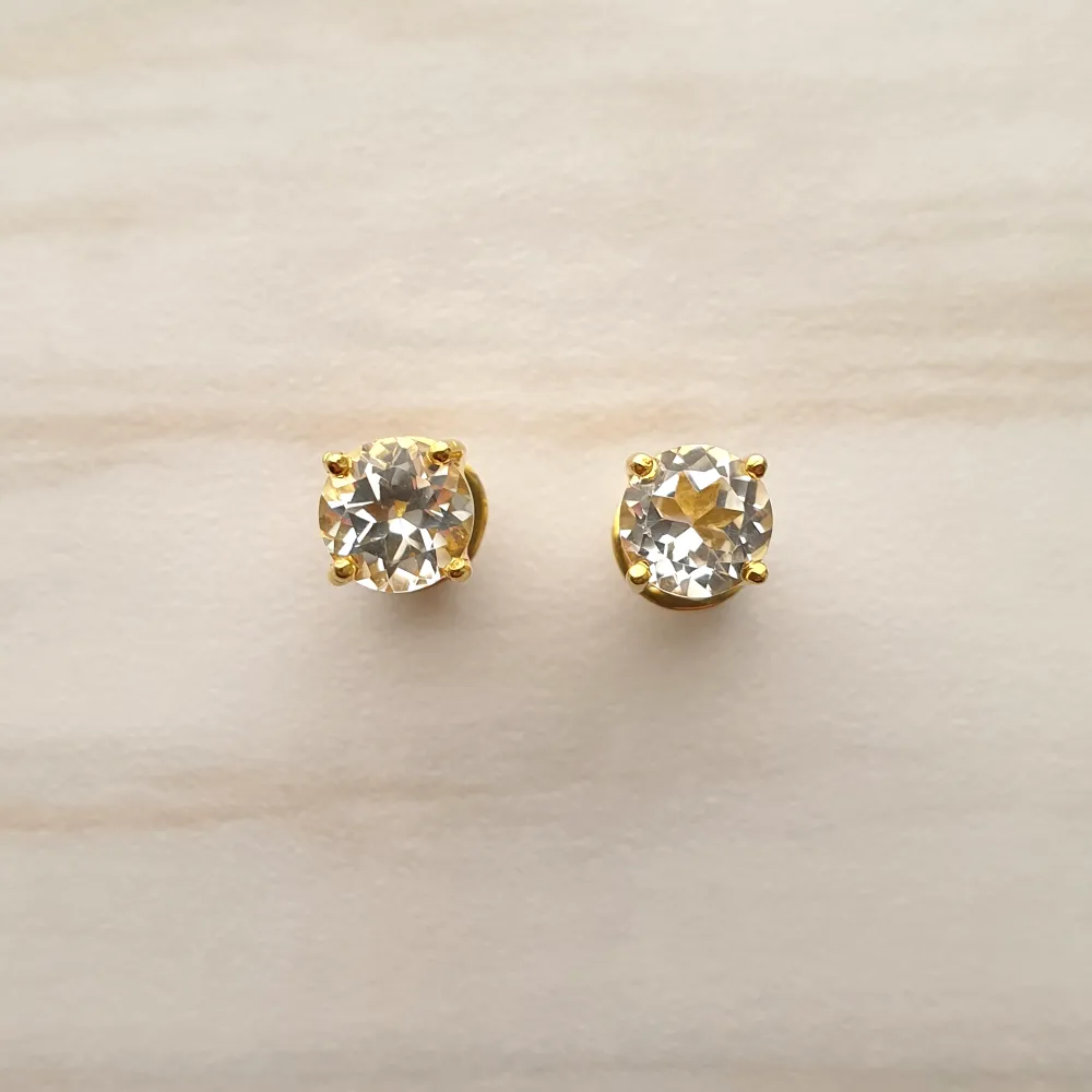White Topaz & Amethyst Separates Earrings